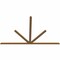 Ekena Millwork Saratoga Timber Gable Bracket, Western Red Cedar, 108"W x 68"H x 1 1/2"D x 3 1/2"F, 15/12 Pitch GBW108X68X0204SAR00SWR - alternate 2